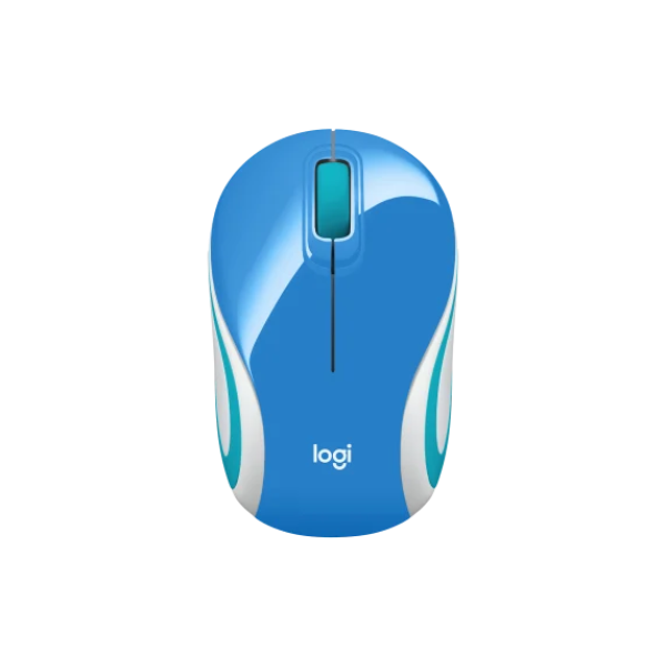 Logitech Mouse M187 Blue Wireless